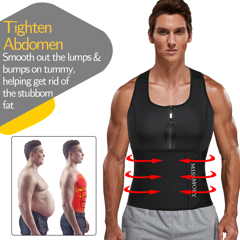 Trainer Miesten vyötäröliivit laihduttava Body Shaper -kompressiopaita harjoitustank Top Shapewear Fiess-aluspaita Fat_voghion.com