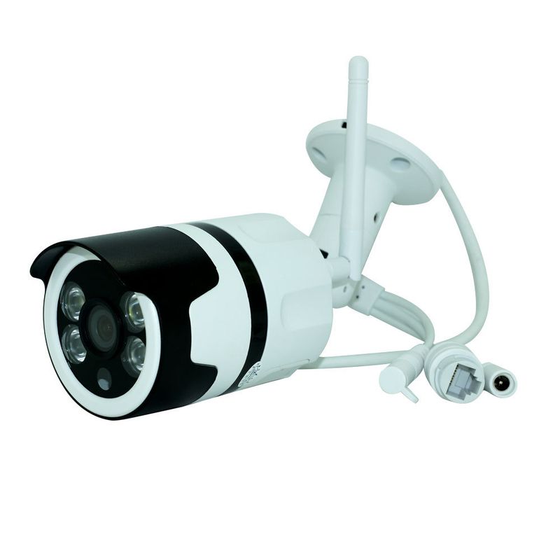 HD-Nachtsicht Vollfarb-Outdoor-wasserdichte drahtlose WiFi-Gun-Kamera-Netzwerk-Kit Heimüberwachung_voghion.com
