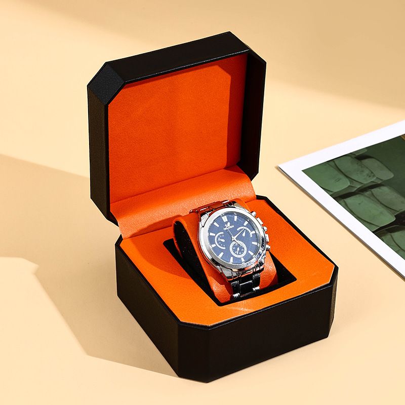 Portable Travel Men's Women's Watches Jewelry Storage Box Octagonal Leather Pu Watch Box High-end Gift Box Birthday Anniversary Valentine's Day Gift_voghion.com