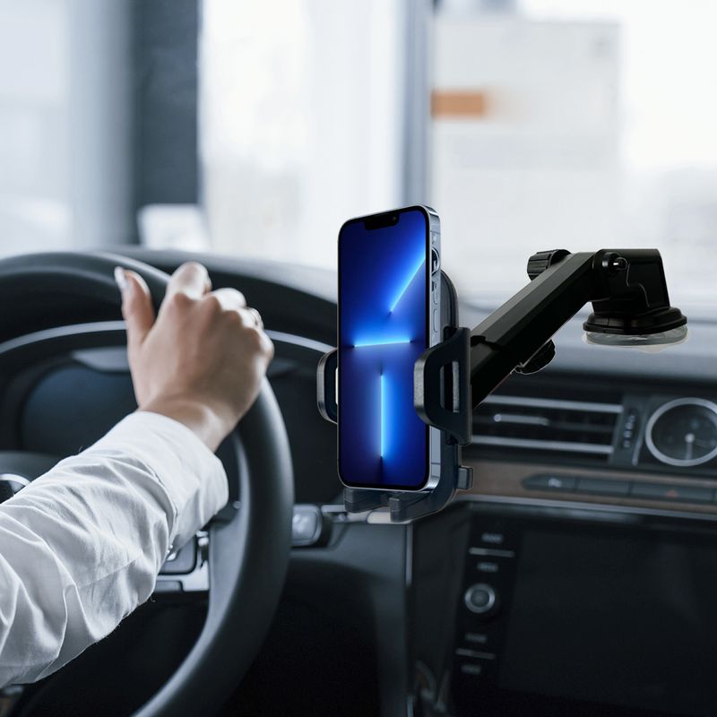 Products Car Phone Mount Holder with Adaptable Cradle Adjustable Long Neck for Windshield Dashboard_voghion.com