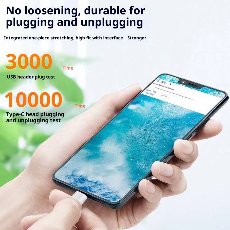 Câble de données USB Digitex 6A ultra-rapide compatible avec les téléphones Android et Huawei Type-C_voghion.com