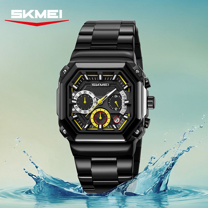 Momentum Business Men's Student Wristwatch Multifunctional Small Three-Hand Waterproof Quartz Watch_voghion.com