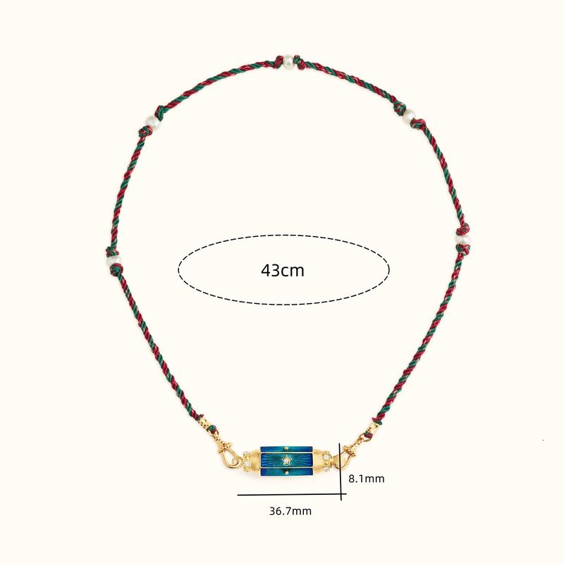 Collana con tarocchi geometrici da uomo con ciondolo colorato a forma di stella e occhio - Catena placcata in oro in stile bohémien per un look unico_voghion.com