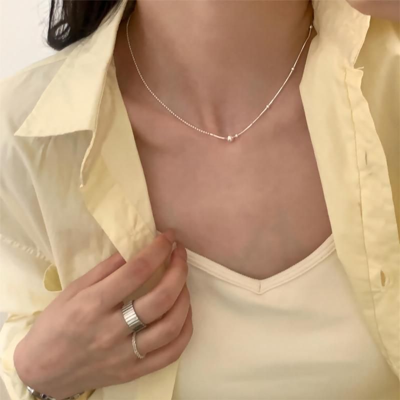 Layered Neck Clavicle Chain For Women, Niche Ins Style, Minimalist Sweater Chain, High-End Accessories, 2023 New Model_voghion.com
