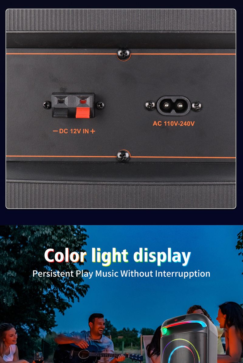 ZQS8258 Hochleistungs-Doppel-8-Zoll-KTV-Karaoke-Bluetooth-Lautsprecher Square Dance Stage K zum Singen_voghion.com