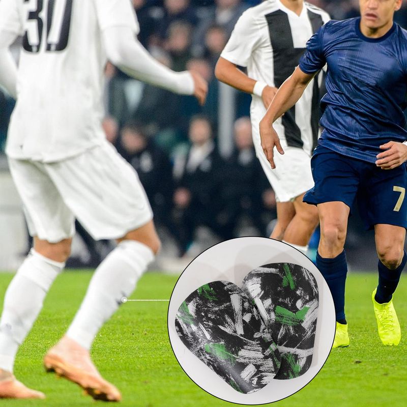 Schienbeinschoner Fußball-Einsatz Dreidimensionaler, kollisionssicherer, verdickter Fußball-Schienbeinschoner Verschleißfester Waden-Knieschoner für Schüler_voghion.com