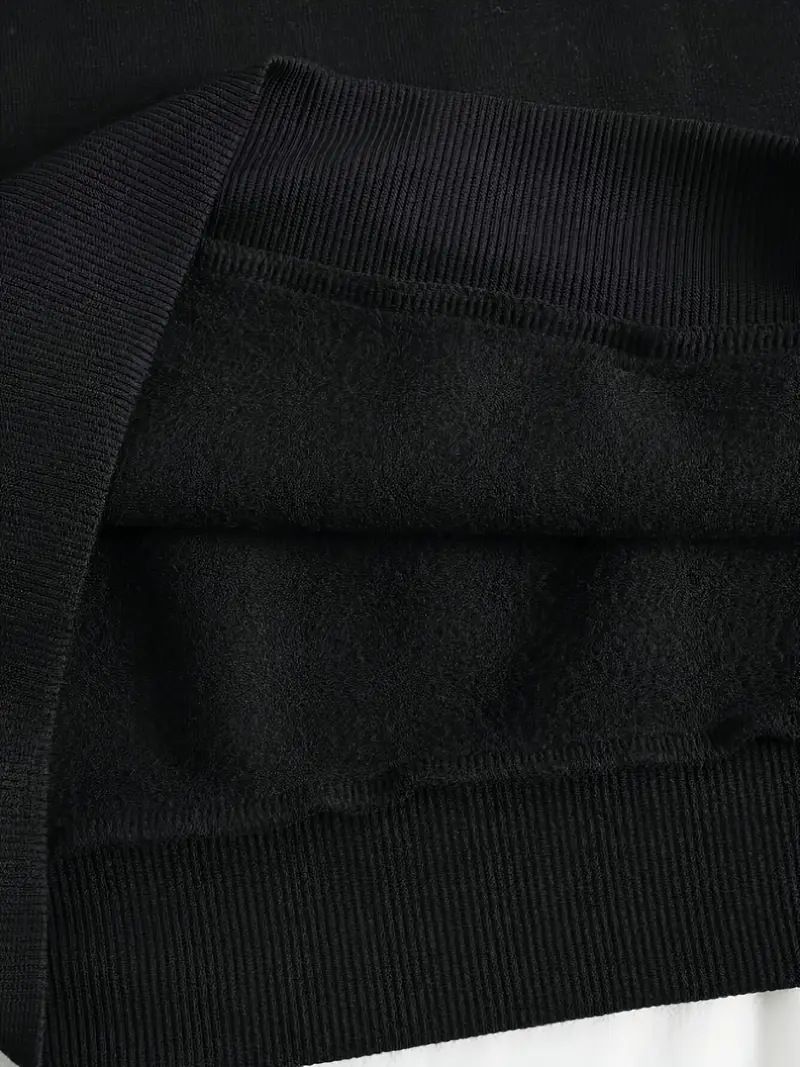 Conjunto informal de sudadera y jogger para hombre y mujer: ropa de estar por casa de polar suave con estampado elegante, cómodo conjunto de dos piezas para otoño e invierno._voghion.com