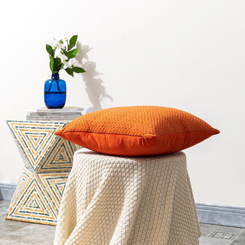 Nuovo cuscino per divano in velluto olandese semplice nordico tridimensionale con texture geometrica in rilievo_voghion.com