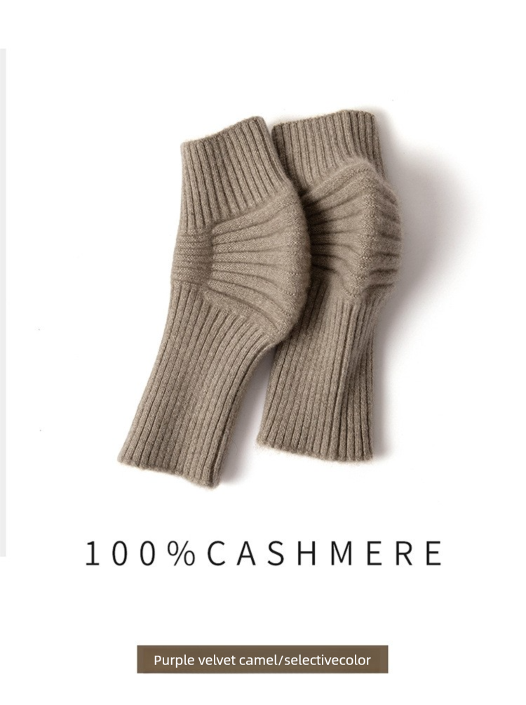 100% cuscinetti per uomo e donna, supporto per ginocchio invernale in puro cashmere caldo e spesso per gambe vecchie e fredde, manicotti per articolazioni per ciclismo_voghion.com