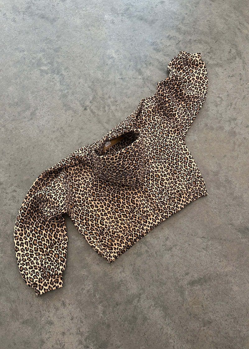 Felpa con cappuccio e cerniera stile hip hop Harajuku con stampa leopardata retrò Y2k_voghion.com