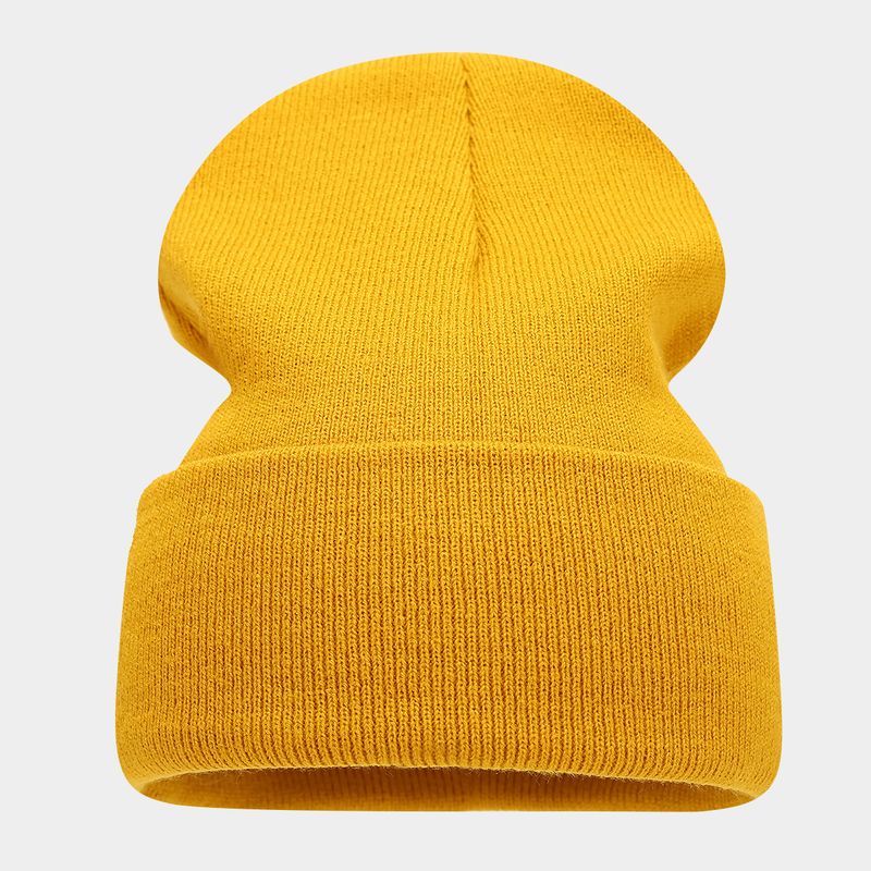 90 g bonbonfarbene Strickmütze für Damen, künstlerisch frischer Stil, Slouchy Beanie für Paare im Herbst und Winter_voghion.com