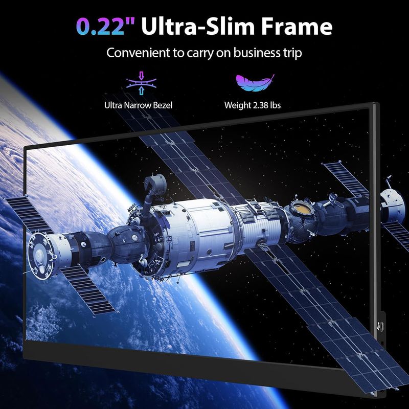 16.1-inch 2.5K Portable 144Hz Secondary Laptop Expansion Screen With External Monitor_voghion.com