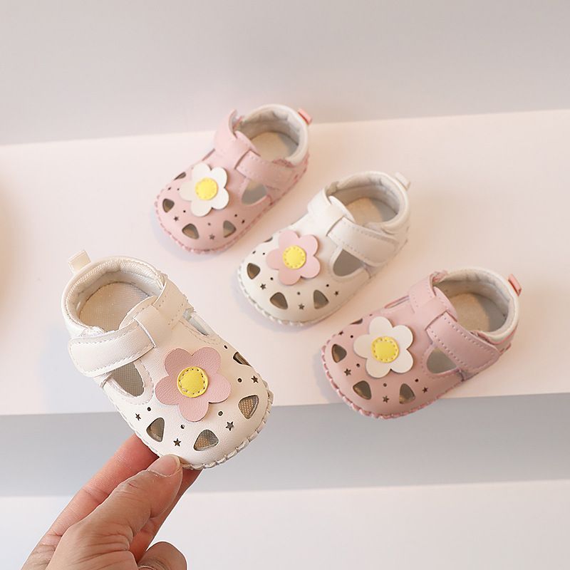 Kinderkleidung Babyschuhe Kleinkindschuhe für Mädchen Frühling und Sommer 6-12 Monate ein Jahr alte Schuhe Prinzessin Schuhe weiche Sohle Sandalen_voghion.com