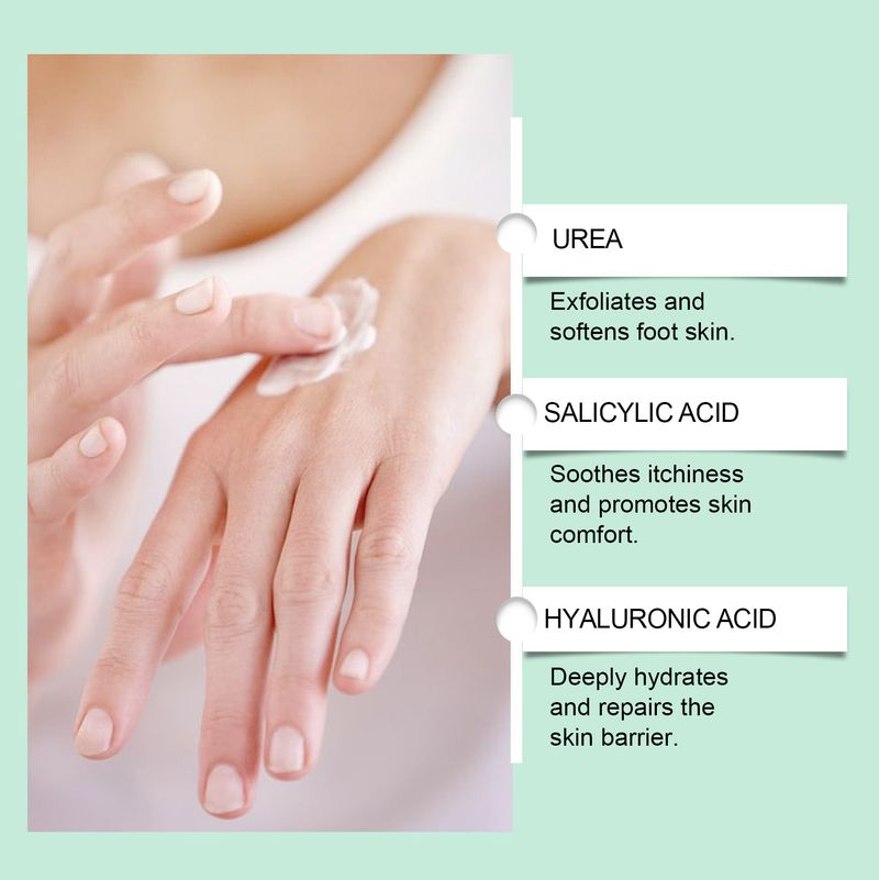 OCEAURA Nährende tägliche Feuchtigkeitspflege für weiche, empfindliche Haut, Hände und Füße, Urea-Creme_voghion.com