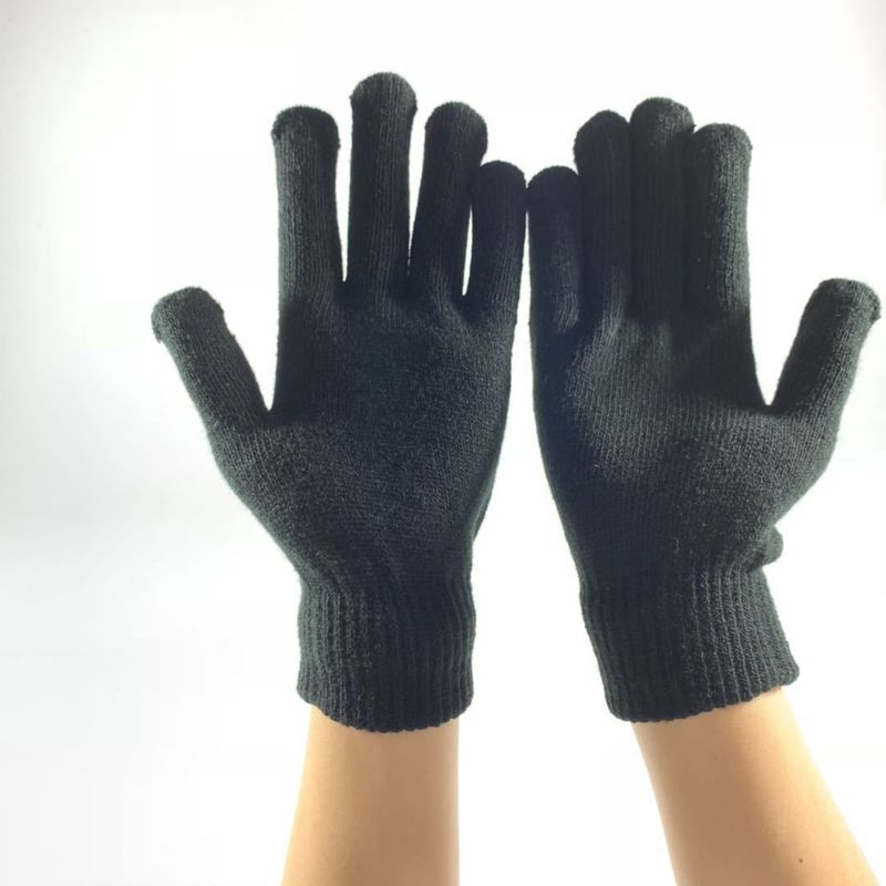Winter Halloween Skull Claw Pattern Luminous Knitted Touch Screen Gloves Night Glow Performance Props Gloves_voghion.com
