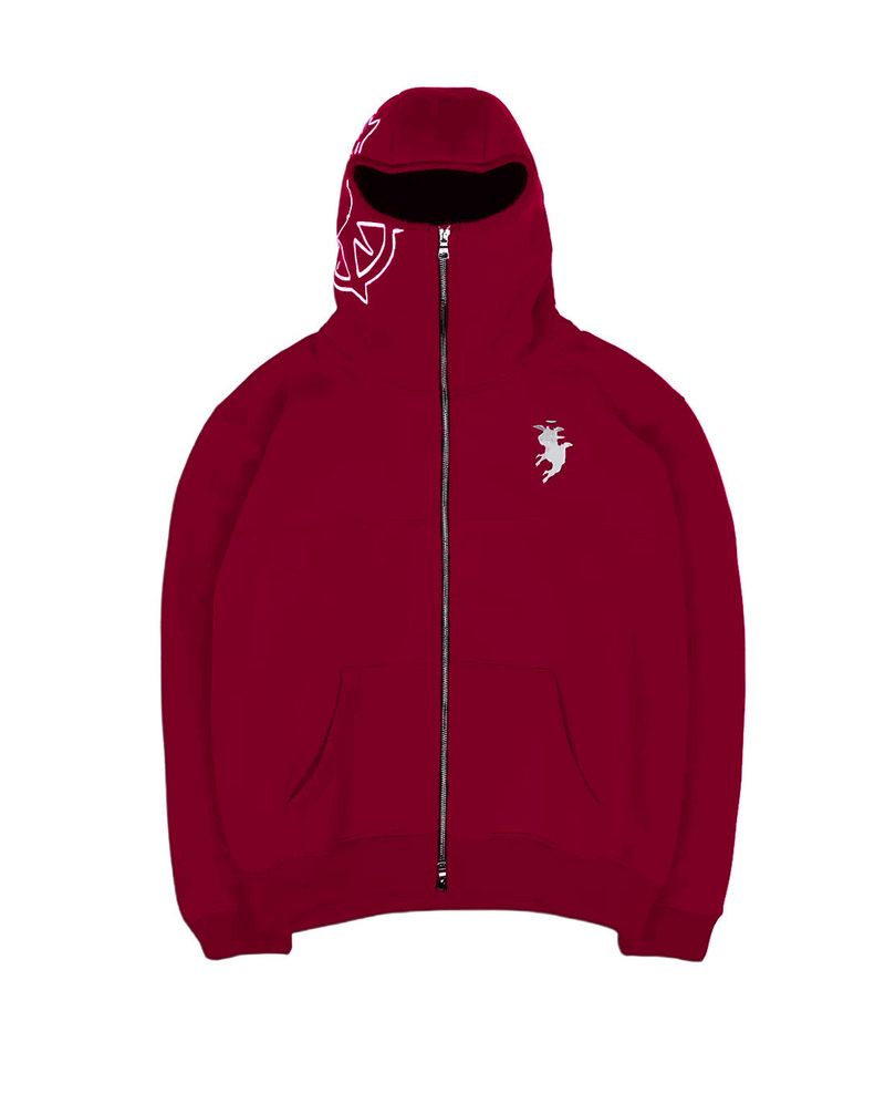 Übergroßer bestickter Kapuzenpullover mit Reißverschluss – Streetwear-Longline-Mantel mit geometrischem Design, Unisex-Fleecefutter (S-2XL, Polyester, wintertauglich)_voghion.com