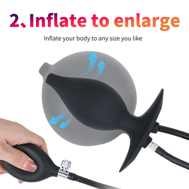 Iatable Anal Enema Plug può espandere la grande natica Plug Protate Maager Dilatatore anale Fluh Enema Male e Fema_voghion.com