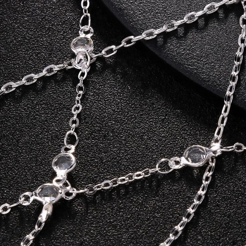 New Mesh Full Fashion Personality Niche Design High-end Inlaid Diamond Summer Back-of-Hand Chain_voghion.com