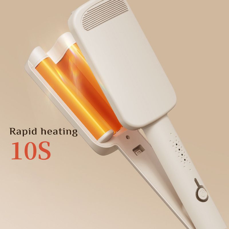2024 Deep Wave Curling Iron 32mm - 230°C Fast Heat Up | Salon Beach Waves | EU Plug | Damage-Free Ceramic Technology_voghion.com