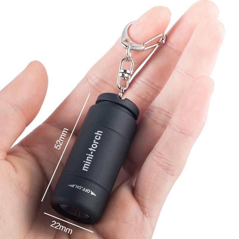 1 kpl mini-avaimenperä taskulamppu USB-ladattava LED-valo taskulamppu vedenpitävä avaimenperävalo_voghion.com