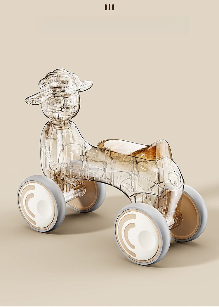 Auto giocattolo per bambini da 1 a 3 anni, passeggino giocattolo a quattro ruote, scooter_voghion.com