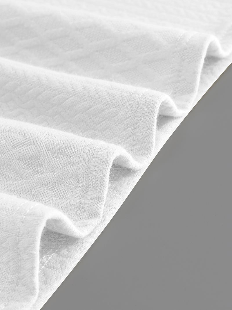 Strukturiertes, einfarbiges, langärmliges Freizeit-Sweatshirt für Herren – Lockere Passform, leicht, vielseitig für Frühling und Herbst (Weiß, Dunkelgrau, Schwarz, Khaki)_voghion.com