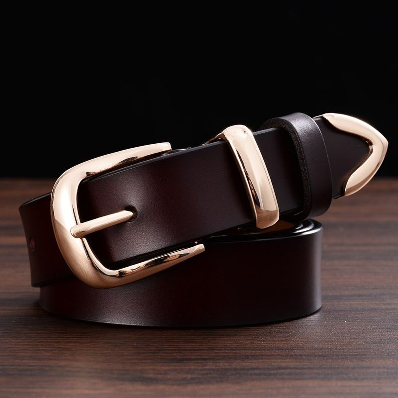 HOT Available In Plus Size Women Leather Belt Brand Ladies Length: 95-120cm Belts For Female Width:2.8cm_voghion.com