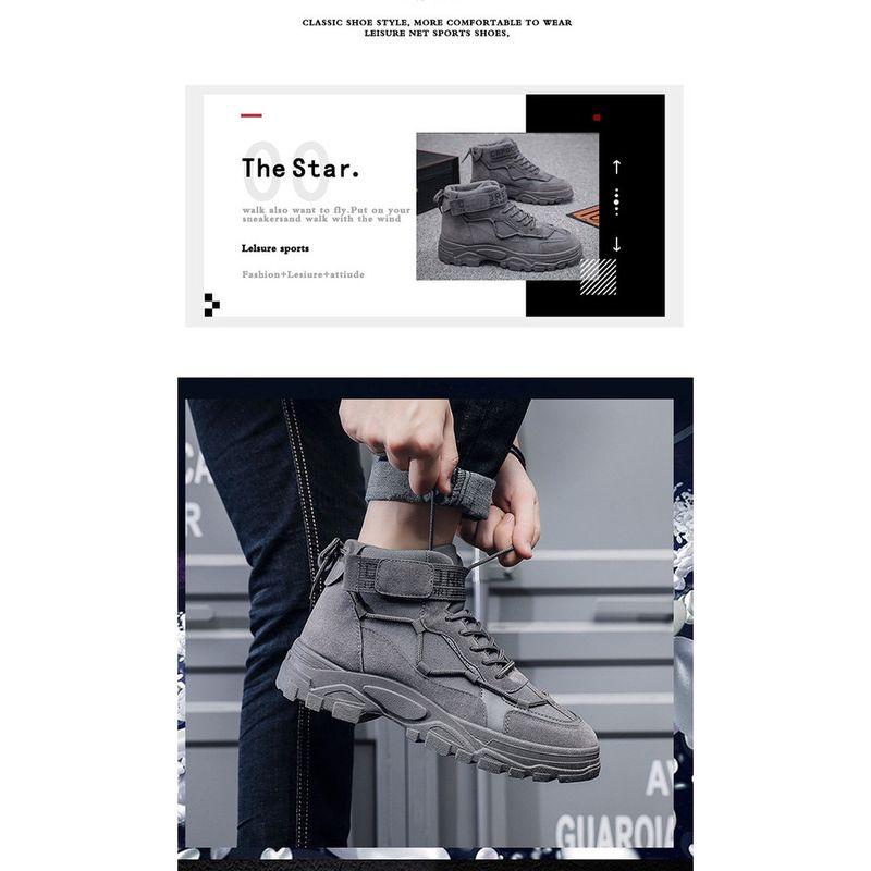 Martin printemps et automne nouveaux vêtements de travail haut de gamme pour hommes version coréenne bottes courtes polyvalentes de style britannique décontractées à la mode_voghion.com