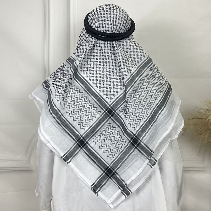 Pañuelo árabe para mujer en Dubái, Arabia Saudita, Turismo en Afganistán, Adornos para la cabeza, Diadema para hombre_voghion.com