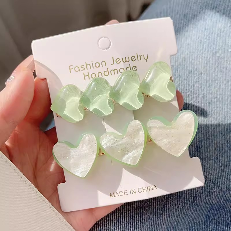 Cute and sweet hair clip side clip new side bangs clip net red hair card girl heart duckbill clip bb clip headdress_voghion.com