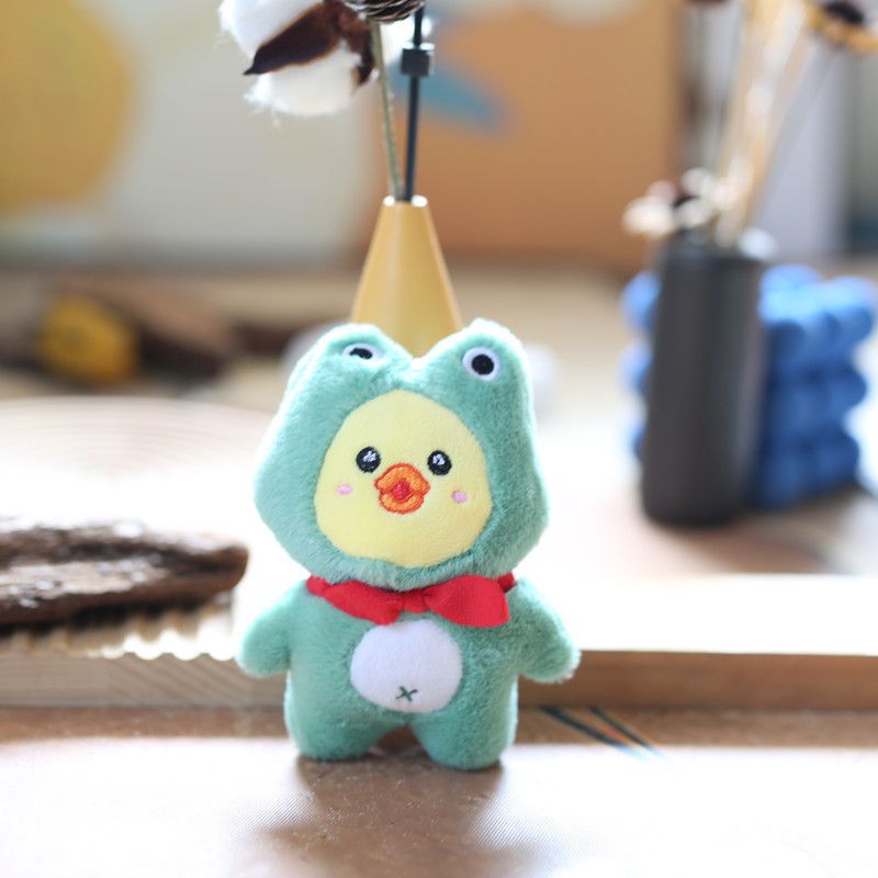 Duck Plush Adorable Keychain Cute Fluffy Stuffed Animal For Keys Bags And_voghion.com
