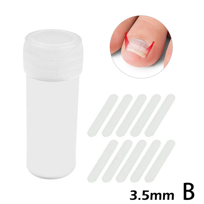 10 pièces/ensemble ongle incarné pince à redresser Patch élastique pince à redresser orthèse incurvée ongles Correction élastique autocollant_voghion.com