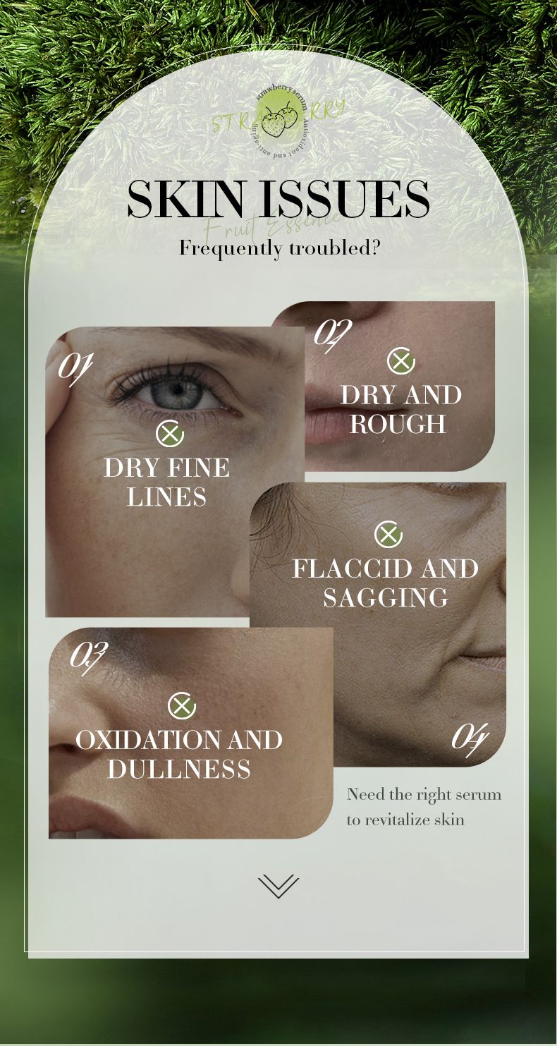 SADOER Strawberry Fruit Milk Serum 30ml Moisturizing And Smooth Skin Tender Brightening Moisturizing And Hydrating Serum_voghion.com