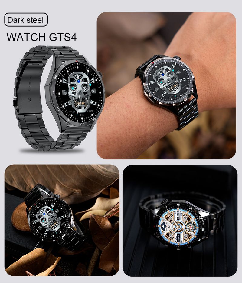 LEMFO Smart Watch With Bluetooth Calling, HD Display, Fitness & Health Tracking For Men & Women – GTS4/LT09 Model, Waterproof, Heart Rate_voghion.com