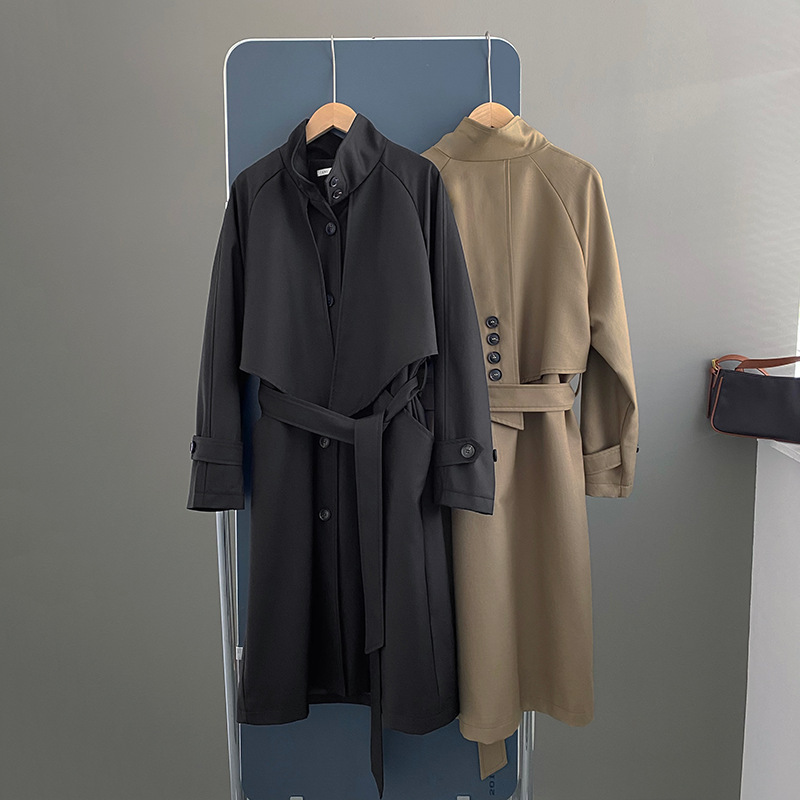 Kleiner, lockerer Trenchcoat mit modischem Temperament für Damen_voghion.com