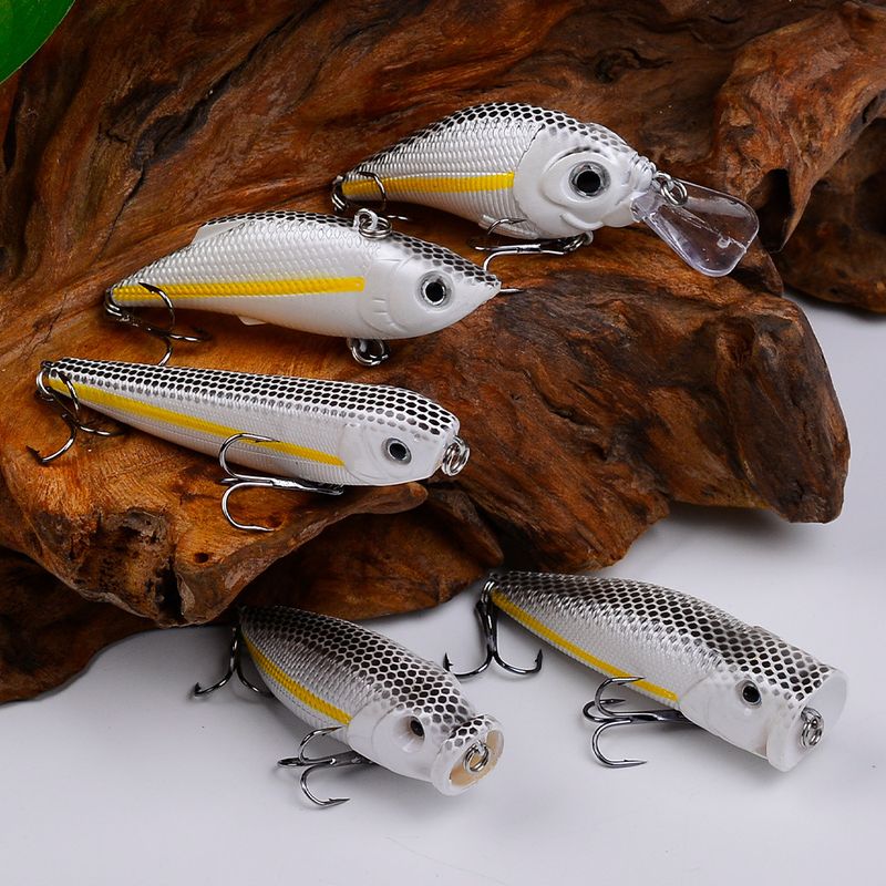 Minnow Popper Esca bionica dura in plastica con esca affondante e matita per la pesca_voghion.com