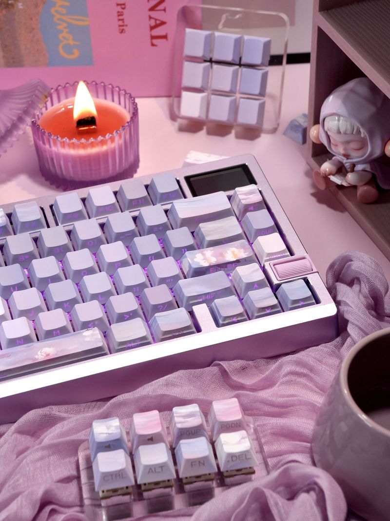 Fünfseitige Sublimations-Transparent-Nical-Tastatur_voghion.com