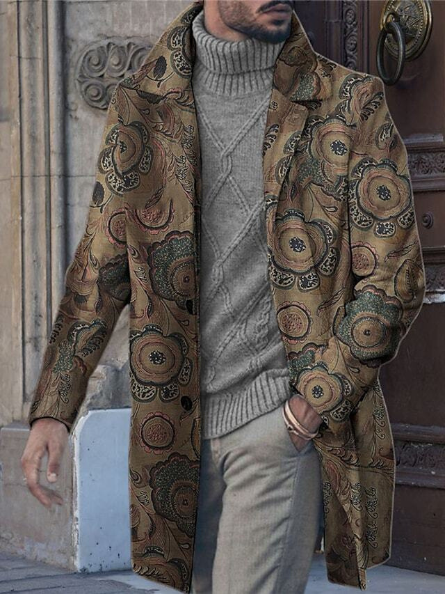 2024 autumn new mid length cardigan windbreaker long sleeved jacket men's_voghion.com