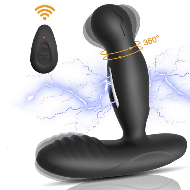 Grado Prostata 360 Massaggiatore Elettrico Shock Pulse Butt Plug Anale Plug Vibratore Giocattoli Sessuali Vibratore Per Uomo B_voghion.com