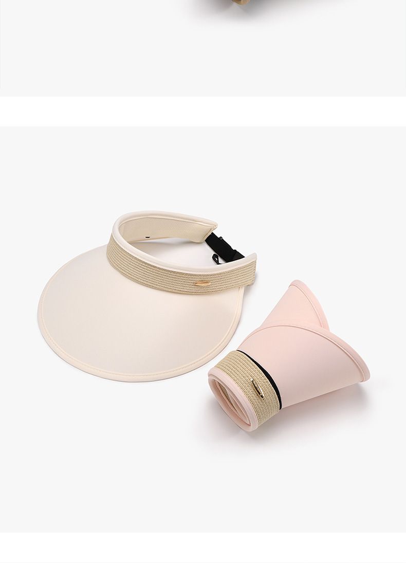 Ice Silk UV Protection Big Eaves Outdoor Cycling Sun Protection Empty Top Hat Women's Fashion Breathable Sun Hat_voghion.com