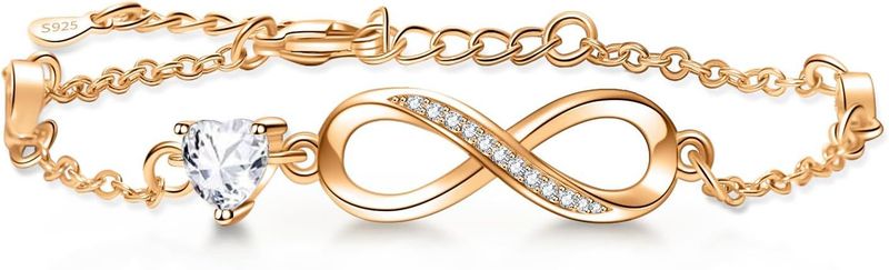 Onendlech Léift Zyklus 8 Charakter Bracelet weiblech Perséinlechkeet Vera Bracelet Mikro Inlaid_voghion.com