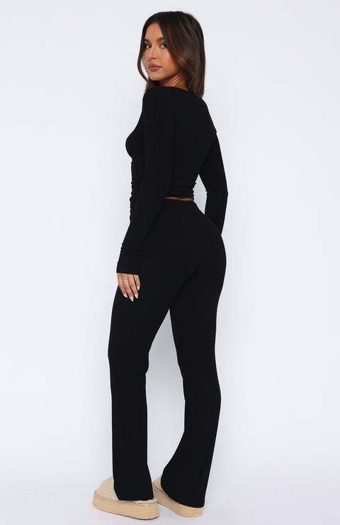 Women's Clothing 2024 autumn and winter new solid color long sleeved fashion trousers two piece suit_voghion.com