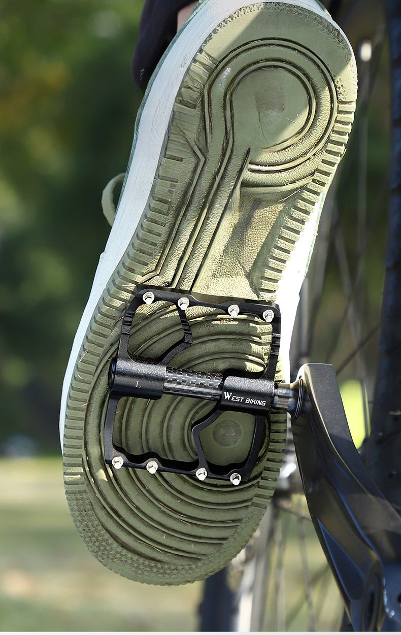 Xiqizhe Bicycle Aluminum Alloy 3 Bearing Mountain Road Bike Pedal Carbon Fiber Shaft Sleeve_voghion.com