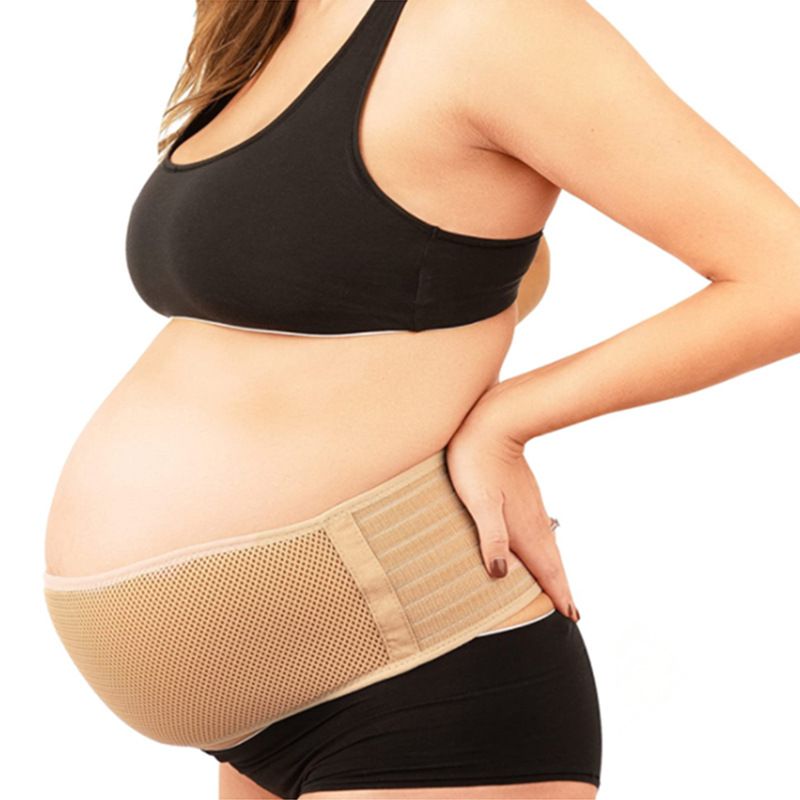 Schiena, glutei e bacino alleviano la morbidezza e la traspirabilità. Cintura di supporto per l'ombelico e supporto per la schiena per donne incinte._voghion.com
