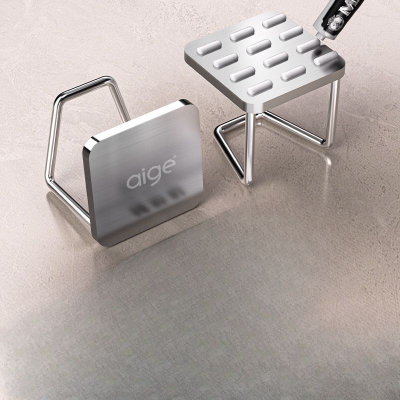 Aige Stainless Steel Rack Bathroom Cabinet Under Sink Storage Hook No-Drill Hanging Basin Tool_voghion.com