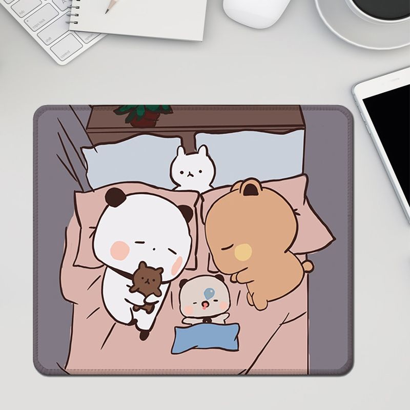Mouse pad lavável de desenho animado de menina de anime de tamanho pequeno_voghion.com