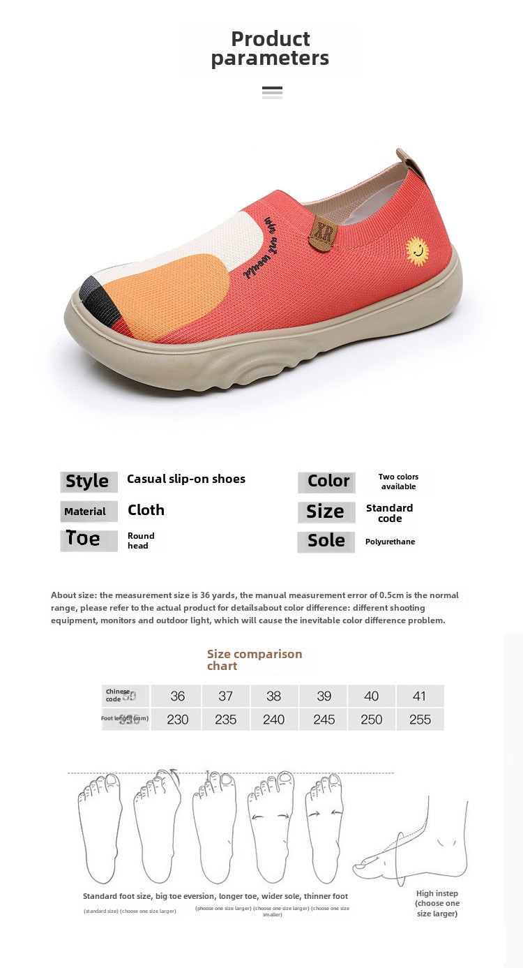Neue Damenschuhe aus altem Peking-Stoff, trendige, bemalte Freizeitschuhe, weiche Sohle, weiche Oberfläche, fliegendes Weben, dicke Sohle, einpedalige Einzelschuhe_voghion.com