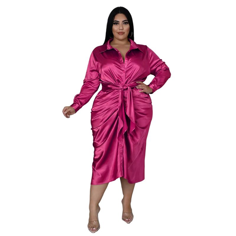 Damenbekleidung Nachtclubkleidung Reflektierendes Hemdkleid aus Seide mit plissierten Trägern_voghion.com
