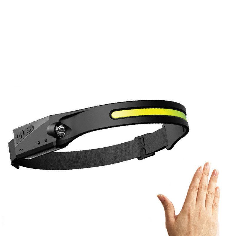 COB LED Induction Riding Headlamp Flashlight USB Rechargeable Waterproof Camping Headlight With All Perspectives Hunting Light_voghion.com