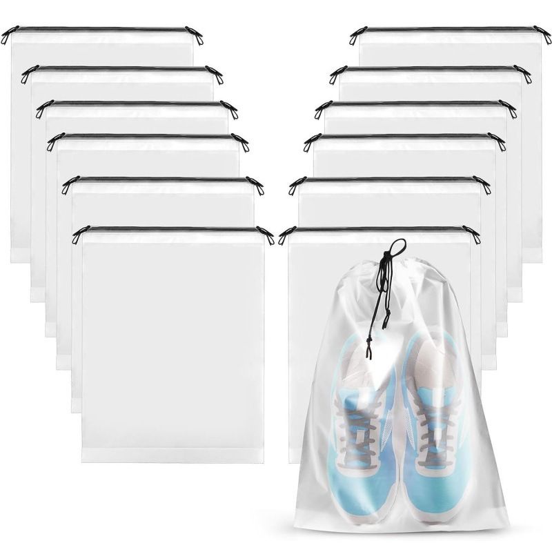 Blank Transparent Frosted Drawstring Bag Underwear Shoes And Socks Storage Bag Travel Storage Bag_voghion.com